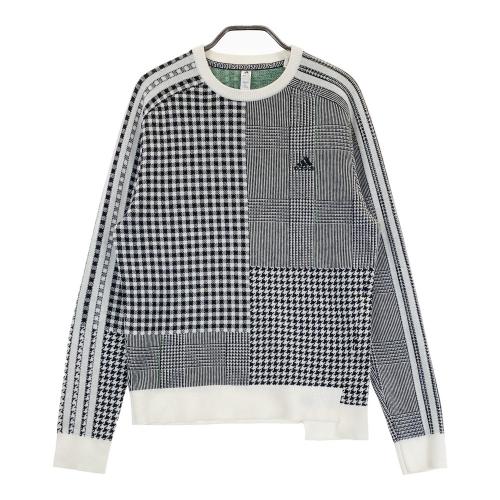 サイズ：L ADIDAS GOLF アディダスゴルフ IS4806 2024年モデル ニット セーター  ブラック系 [240101422765] ゴルフウェア レディース ストスト サイズ：L ADIDAS GOLF アディダスゴルフ IS4806 2024年モデル