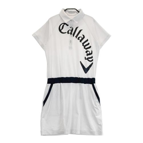 【公式】アクセサリーの激安通販 キャロウェイ CALLAWAY 半袖ワンピース サイズ：LL ホワイト系 レディースウェア