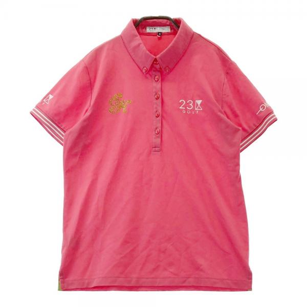 23区GOLF ニジュウサンクゴルフ ×ERIKA KIKUCHI 半袖ポロシャツ