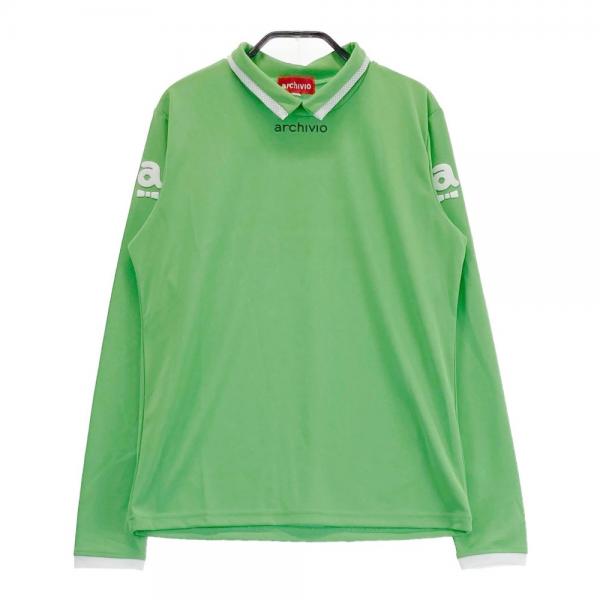 サイズ：38 ARCHIVIO アルチビオ  襟付き 長袖Tシャツ  グリーン系 [240101465476] ゴルフウェア レディース ストスト ARCHIVIO アルチビオ 襟付き 長袖Tシャツ グリーン系 サイズ：38