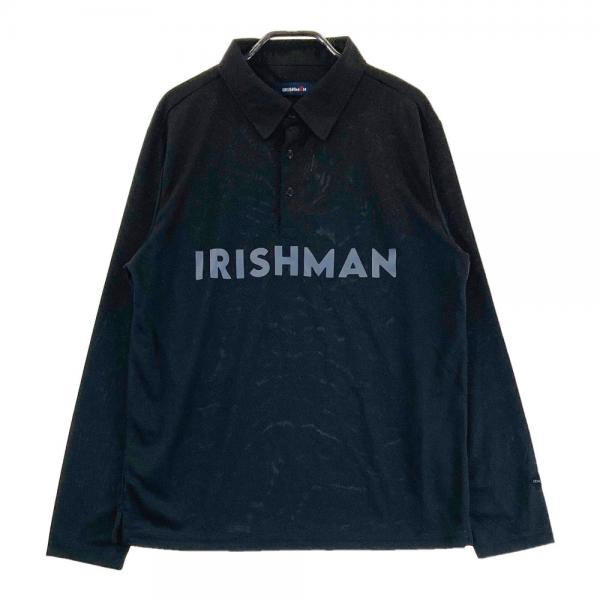 正規品 IRISHMAN アイリッシュマン 長袖ポロシャツ ブラック系 サイズ メンズウェア