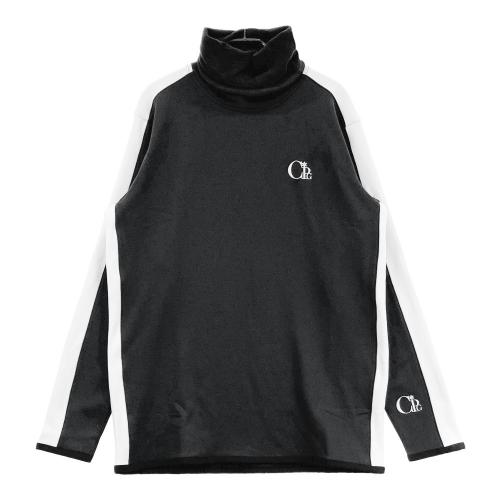 サイズ：4 CPG GOLF シーピージーゴルフ  ハイネック 長袖Tシャツ 起毛 ロゴ  ネイビー系 [240101453282] ゴルフウェア メンズ ストスト CPG GOLF シーピージーゴルフ ハイネック 長袖Tシャツ 起毛 ロゴ