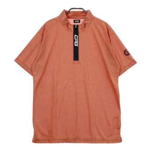CPG GOLF シーピージーゴルフ 半袖ハーフジップTシャツ ブラック