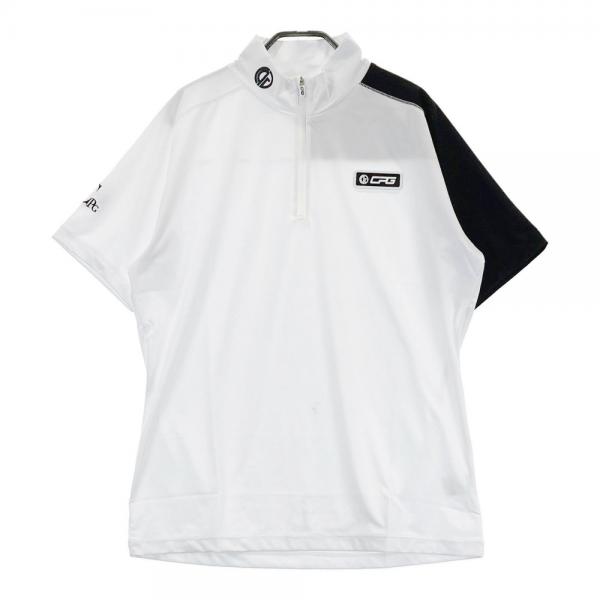 CPG GOLF シーピージーゴルフ 半袖ハーフジップTシャツ ホワイト