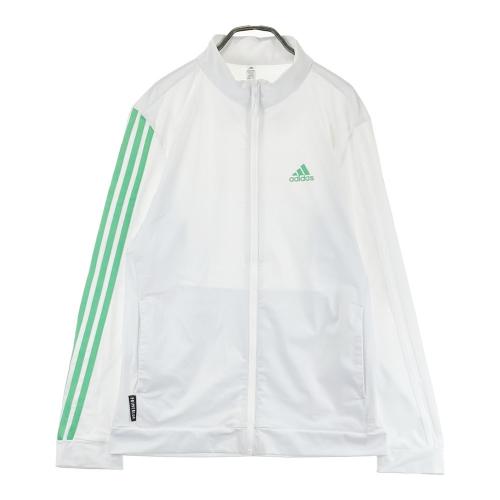 ADIDAS GOLF アディダスゴルフ HB3648 長袖 ジップジャケット ホワイト系 O [240101203097] ゴルフウェア メンズ ADIDAS GOLF アディダスゴルフ HB3648 ジップジャケット