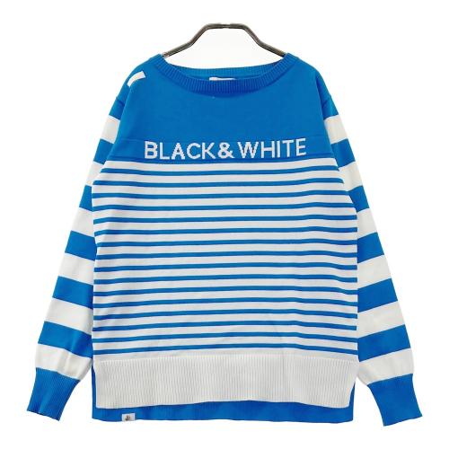 BLACK&WHITE ブラックアンドホワイト スカート 総柄 ブルー系