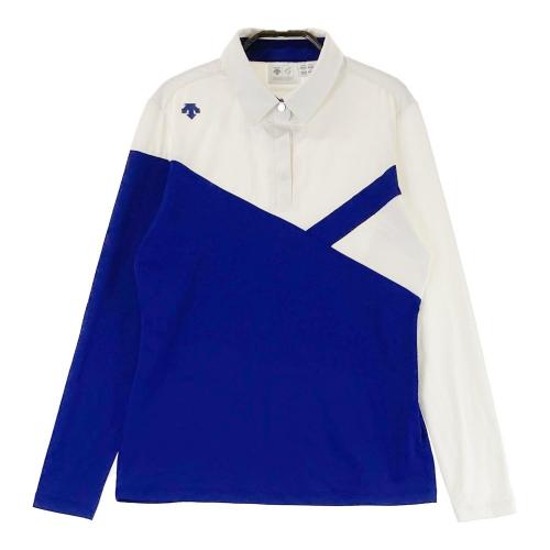 DESCENTE GOLF デサントゴルフ 長袖ポロシャツ ホワイト系