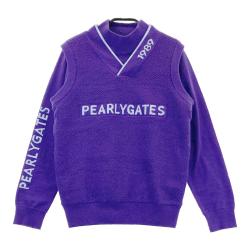 サイズ：1 PGG PEARLY GATES パーリーゲイツ 2024年 ニット セーター  パープル系 [240101431396] ゴルフウェア レディース ストスト PGG PEARLY GATES パーリーゲイツ 2024年 ニット セーター