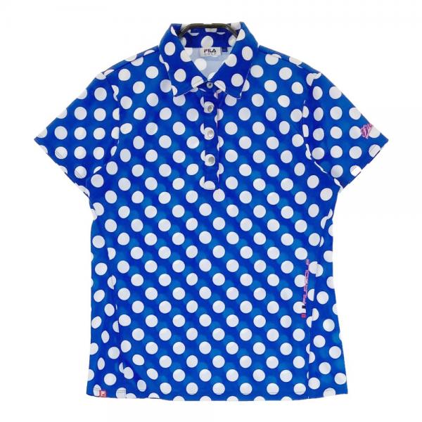 46428　フィラゴルフ　ポロシャツ　青　M 46428 フィラゴルフ ポロシャツ 青 M 46428 フィラゴルフ