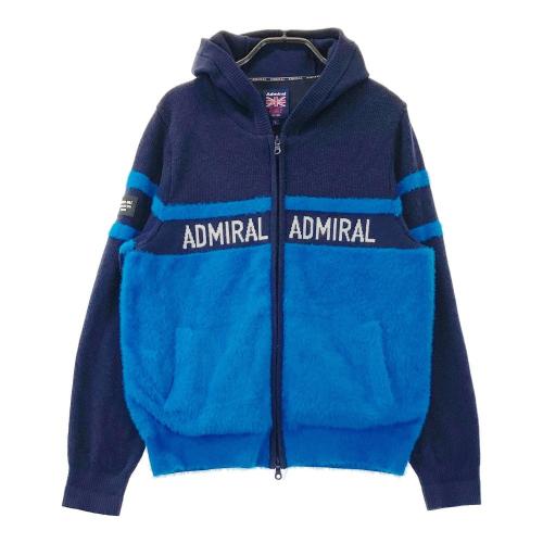 サイズ：L ADMIRAL アドミラル 2023年モデル 裏地付 ジップパーカー ウィンドジャケット  ネイビー系 [240101426929] ゴルフウェア レディース ストスト ADMIRAL アドミラル 2023年モデル 裏地付 ジップパーカー