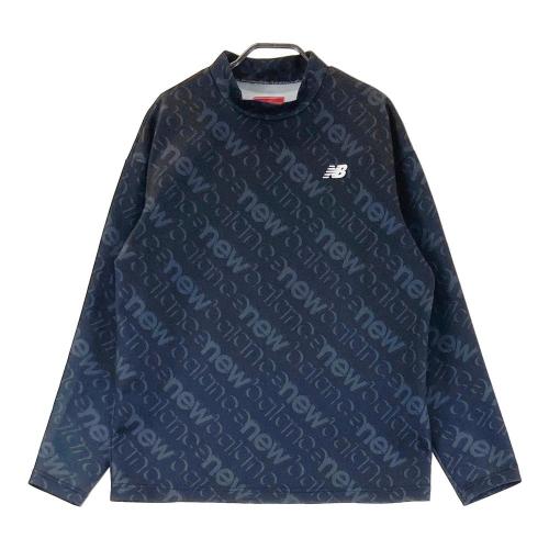 サイズ：7 NEW BALANCE GOLF ニューバランス 2024年モデル ハイネック 長袖Tシャツ 総柄 ブラック系 [240101439462] ゴルフウェア メンズ ストスト NEW BALANCE GOLF ニューバランス 2024年モデル ハイネック 長袖