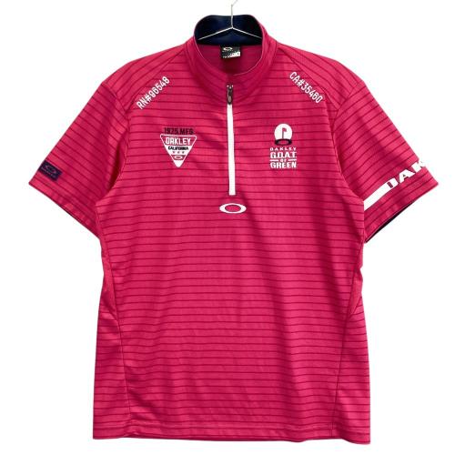 OAKLEY オークリー ハーフジップ 長袖Tシャツ ブルー系 サイズ