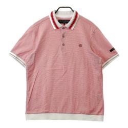 サイズ：L ST ANDREWS セントアンドリュース  半袖ポロシャツ  ピンク系 [240101413871] ゴルフウェア メンズ ストスト ST ANDREWS セントアンドリュース 半袖ポロシャツ ピンク系