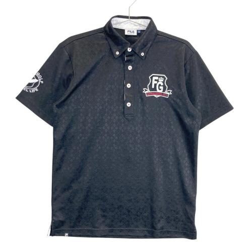 FILA GOLF フィラゴルフ 半袖ポロシャツ ボタンダウン ダイヤ柄