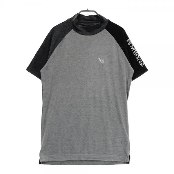 サイズ：3 1PIU1UGUALE3 GOLF  半袖モックネックTシャツ 起毛  グレー系 [240101466843] ゴルフウェア メンズ ストスト 1PIU1UGUALE3 GOLF 半袖モックネックTシャツ 起毛 グレー系