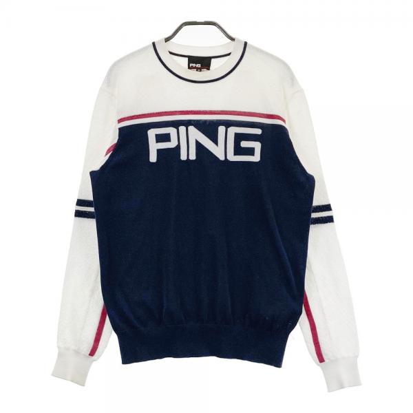 PING　ゴルフセーター　Mr.ピン/星条旗/コアブリット/サーモキャッチ　L PING ゴルフセーター Mr.ピン/星条旗/コアブリット/サーモキャッチ L