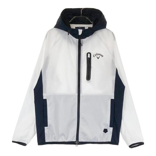 CALLAWAY キャロウェイ 裏メッシュ ジップジャケット ホワイト系 L [240101168068] ゴルフウェア メンズ CALLAWAY キャロウェイ 長袖ジャケット 裏メッシュ ホワイト系