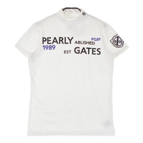PEARLY GATES ゴルフ用ホワイトモックネックシャツ 未使用品 メンズ パーリーゲイツ PEARLY GATES 長袖シャツ 6(LL