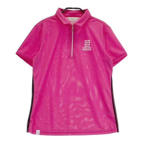 ランバンスポール　長袖トップス38    グリーン LANVIN SPORT ランバン スポール ハーフジップ 長袖Tシャツ 総柄