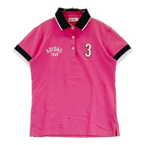 ADIDAS GOLF アディダスゴルフ 半袖ポロシャツ ピンク系 サイズ：M