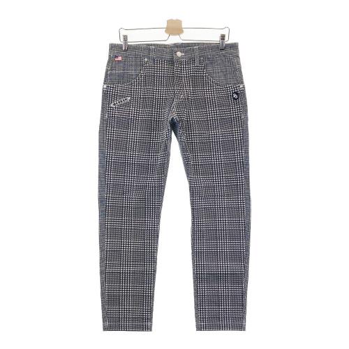 サイズ：M CALLAWAY キャロウェイ  コットン混 ストレッチパンツ グレンチェック柄 グレー系 [240101415458] ゴルフウェア メンズ ストスト Callaway CALLAWAY キャロウェイ コットン混 ストレッチパンツ