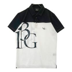 【未使用品】1PIU1UGUALE3　GOLF ロゴ半袖ポロシャツ M 未使用品】1PIU1UGUALE3 GOLF ジャイアントロゴ半袖ポロシャツ3
