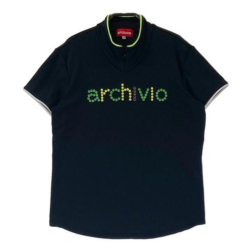 ARCHIVIO アルチビオ ハイネック ノースリーブTシャツ ロゴ