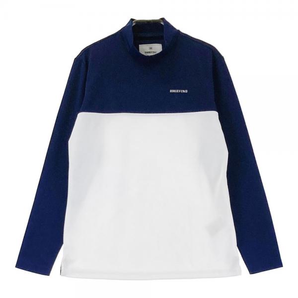サイズ：S BRIEFING GOLF ブリーフィング 2023年モデル ハイネック 長袖Tシャツ  ネイビー系 [240101468364] ゴルフウェア レディース ストスト BRIEFING GOLF ブリーフィング 2023年モデル ハイネック 長袖T