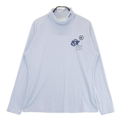 サイズ：3 ZOY ゾーイ  ハイネック 長袖Tシャツ  ホワイト系 [240101413474] ゴルフウェア メンズ ストスト ZOY ゾーイ ハイネック 長袖Tシャツ ホワイト系 サイズ：3