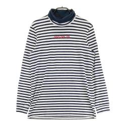 サイズ：LL AND PER SE アンパスィ  ハイネック 長袖Tシャツ ボーダー柄 グリーン系 [240101495707] ゴルフウェア メンズ ストスト AND PER SE(アンパスィ) Tシャツ｜中古ゴルフウェア通販サイト