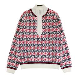 サイズ：L AND PER SE アンパスィ  タートル ニット セーター  レッド系 [240101443985] ゴルフウェア レディース ストスト 楽天市場】アンパスィ（セーター｜レディースウェア）：ウェア