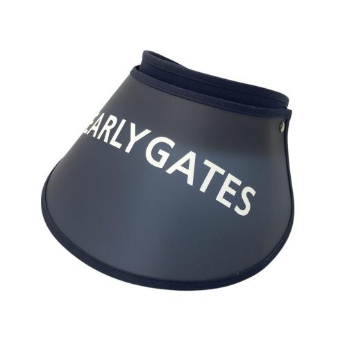 PEARLY GATES パーリーゲイツ サンバイザー 総柄 ネイビー系