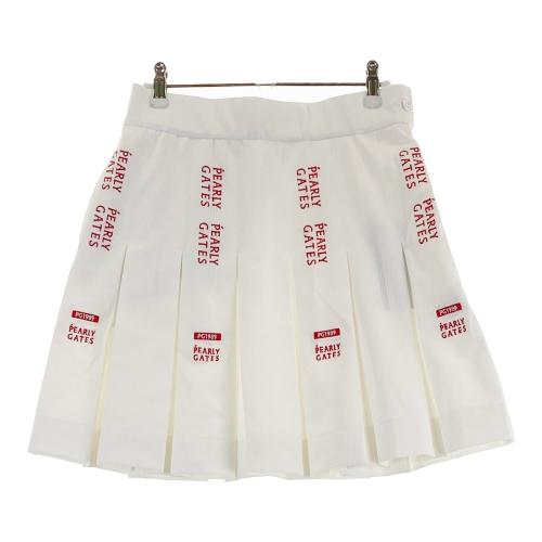 未使用品PEARLY GATES ホワイトスカート PEARLY GATES パーリーゲイツ ストレッチプリーツスカート