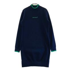 レディースゴルフウエア ハーフZIPモックネックワンピース