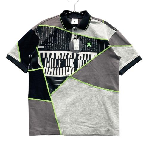 MARK&LONA マークアンドロナ 半袖ポロシャツ プリント切替