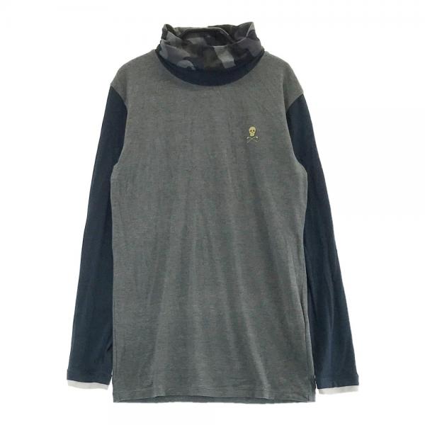 サイズ：46 MARK&LONA マークアンドロナ  タートルネック 長袖Tシャツ 微起毛  グレー系 [240101469284] ゴルフウェア メンズ ストスト MARK&LONA マークアンドロナ タートルネック 長袖Tシャツ 微起毛