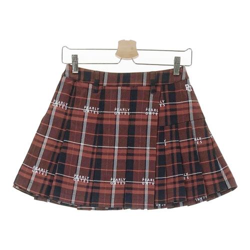 サイズ：M ADMIRAL アドミラル  ストレッチ ワイド ロングパンツ タータンチェック柄 レッド系 [240101460382] ゴルフウェア レディース ストスト ADMIRAL アドミラル スカート チェック柄 グリーン系 サイズ：L