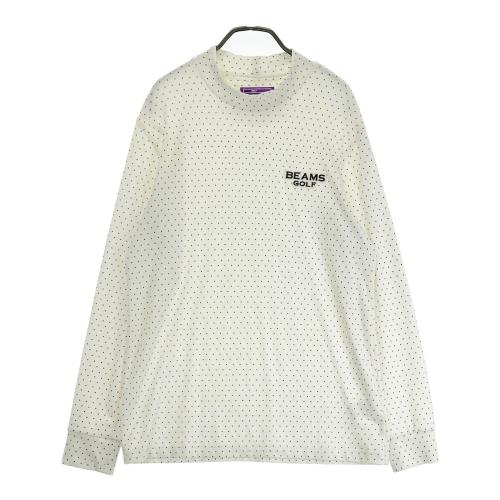 サイズ： BEAMS GOLF ビームスゴルフ  ハイネック 長袖Tシャツ  ホワイト系 [240101413749] ゴルフウェア メンズ ストスト BEAMS GOLF ビームスゴルフ ハイネック 長袖Tシャツ ホワイト系