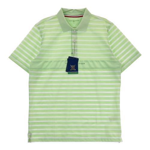 サイズ：XL   GOLF トミー ヒルフィガーゴルフ  半袖ポロシャツ ボーダー柄 ネイビー系 [240101430424] ゴルフウェア メンズ ストスト TOMMY HILFIGER GOLF トミー ヒルフィガーゴルフ 半袖ポロシャツ