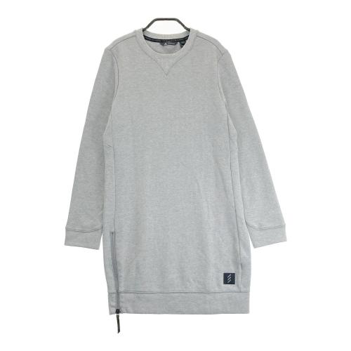 サイズ：1 PEARLY GATES パーリーゲイツ 2024年モデル 裏起毛 長袖スウェットワンピース  グレー系 [240101434701] ゴルフウェア レディース ストスト PEARLY GATES パーリーゲイツ 2024年モデル 裏起毛 長袖