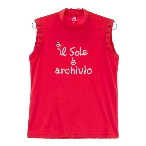 ARCHIVIO アルチビオ フリル ノースリーブシャツ ドット柄