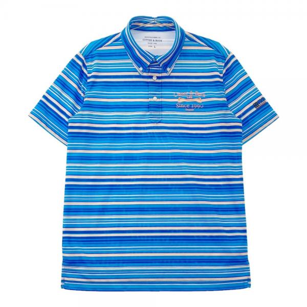 CUTTER&BUCK カッターアンドバック 半袖ポロシャツ ボーダー