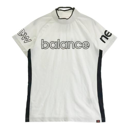サイズ：1 NEW BALANCE GOLF ニューバランス  ハイネック 半袖Tシャツ  ホワイト系 [240101432273] ゴルフウェア レディース ストスト NEW BALANCE GOLF ニューバランス ハイネック 半袖Tシャツ