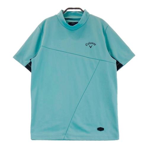 サイズ：S CALLAWAY キャロウェイ  ハイネック 半袖Tシャツ  ホワイト系 [240101396640] ゴルフウェア レディース ストスト CALLAWAY キャロウェイ ハイネック 半袖Tシャツ ホワイト系