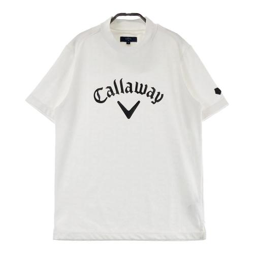 サイズ：L CALLAWAY キャロウェイ  フロントプリント ハイネック 半袖Tシャツ  ホワイト系 [240101415261] ゴルフウェア レディース ストスト 1-240101470192-m-01-pl.jpg