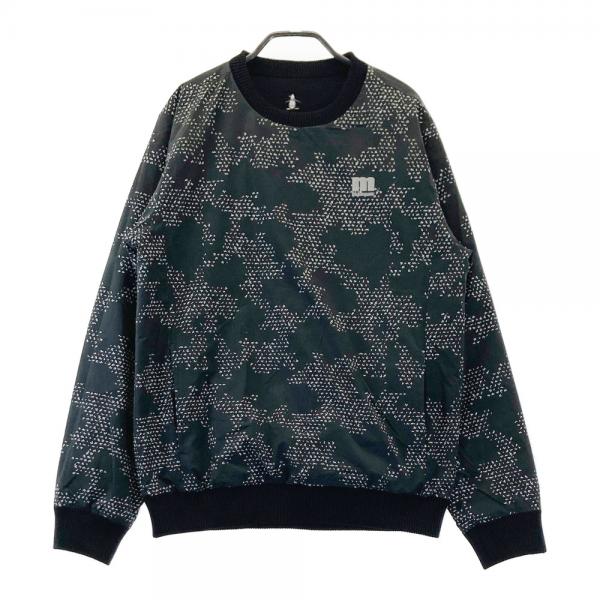 サイズ：L MUNSING WEAR マンシングウェア  リバーシブル 長袖ブルゾン 総柄 カーキ系 [240101470197] ゴルフウェア メンズ ストスト サイズ：L MUNSING WEAR マンシングウェア リバーシブル 長袖