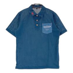 美品！ロサーセン　rosasen 　メンズ　ハイネック　 M　 ネイビー 半袖 ROSASEN(ロサーセン) メンズ｜中古ゴルフウェア通販サイトSTST