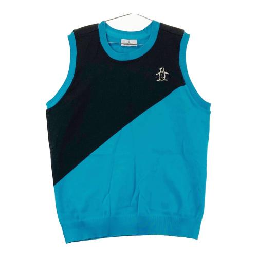 MUNSING WEAR マンシングウェア ニットベスト ブルー系 サイズ