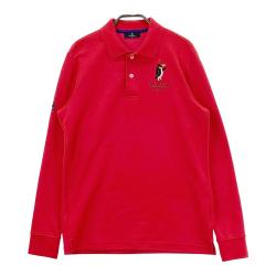 サイズ：L MUNSING WEAR マンシングウェア SG1315 長袖ポロシャツ  レッド系 [240101425937] ゴルフウェア メンズ ストスト MUNSING WEAR マンシングウェア SG1315 長袖ポロシャツ レッド系
