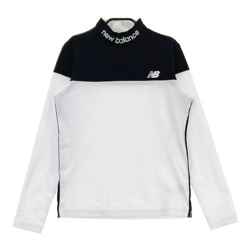 サイズ：1 NEW BALANCE GOLF ニューバランス 2025年モデル モックネック 長袖Tシャツ  ブラック系 [240101442258] ゴルフウェア レディース ストスト NEW BALANCE GOLF ニューバランス 2025年モデル モックネック